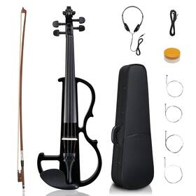 Ev-0453 Ktaxon Electric Violin 4/4 Acoustic Silent For Beginner Adults Teens Wi