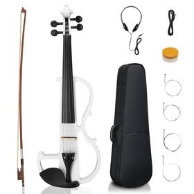 Ev-0709 Ktaxon Full Size Electric Violin 4/4 Acoustic Silent For