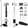 Kvq8291753008789ab Ammoon Full Size Solid Wood Electric Violin Fiddle 798881739125
