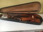 Stradivariousm1790 Labled Antique Violin Stradivarious Wooden Coffn Case Bow And Strings