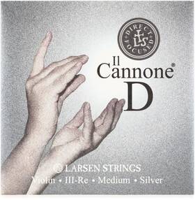 Larsen 813605010035 Il Cannone Violin D String - Medium Direct And Focused