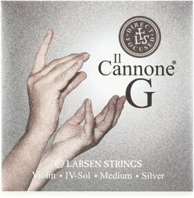 Larsen 813605010059 Il Cannone Violin G String - Medium Direct And Focused