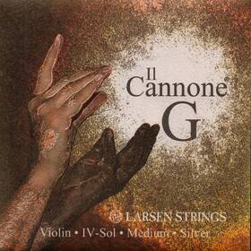 Larsen 813605014057 Il Cannone Violin G String - Silver/synthetic Medium