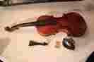 Late1800s Amati Antique Violin For Repair Parts With Case