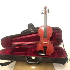 112-0782h Lisle Violin Model #112 - 1/2 With Glasser Bow And Case