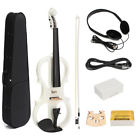 Lpe144124 Meco Electric Violin Silent Bow Case Cable Headphone White