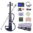 Lym6686406592839tm Ammoon Size Solid Electric Silent Violin Blue With 799899392234