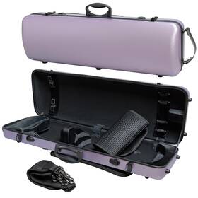 M Mi & Vi Np-7006 Mi&vi Hard Violin Case Full Size 4/4 With Carry Straps Hygrometer