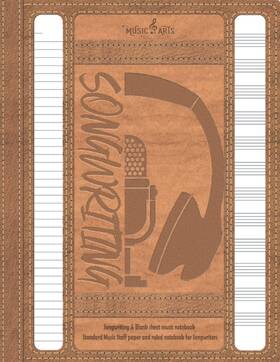 Majosta 798790320507 Songwriting And Blank Sheet Music Notebook Standard Staff Paper Rule