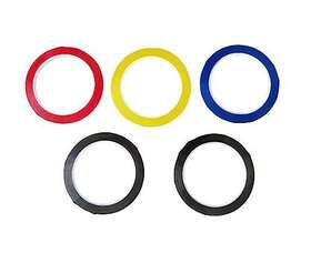 Masmoc 755526664020 5 Rolls Violin Fingering Tape Band 216 Black 2pcs Blue Red Yellow 5pcs