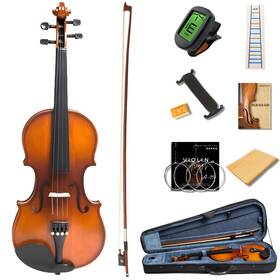 Vla-8 Melocrest 3/4 Violin For Kids Beginners Students Solid Spruce Top Maple Back