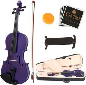 4mv-purple Mendini By Cecilio 1/4mv-purple Sr Solid Wood Violin 1/4 Size Purple