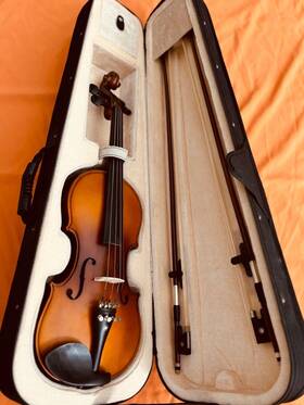 4mv400 Mendini By Cecilio 3/4mv400 Sr 92d Fb1 Acoustic Violin Instrument With Bow Size 3/4