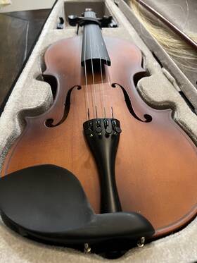 Mendini By Cecilio 4/4mv300 Sr Tn7 Fb1 Violin Beginners Kit With Case Bow Tuner And More