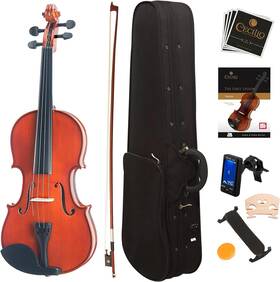 Mendini By Cecilio 847848012143 Violin For Student Or Beginners 1/2 - Natural Varnish