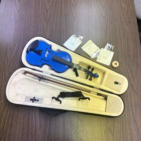 Is-c44 Mendini By Cecilio Violin For Kids And Adults Working With Extras Case