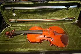 G914a Ming-jiang Zhu Violin Holstein Workshop With Bow And Case