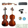 Mv-001 Zuwei Vintage Italy Style Full Size Handmade Violin Solidwood Flamed