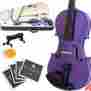 4mv-purple Mv-purple Mendini Full Size 4 Student Violin Metallic Purple Shoulderrest Case Bow 847848011122