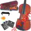 2mv200 Mv200 1 Mendini 2 Solidwood Student Violin Set Strings Shoulder Rest 847848012020