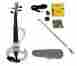 Mve20wt-a Merano New 4 Full Size Ebony Electric Silent Violin White W Case 849495013818