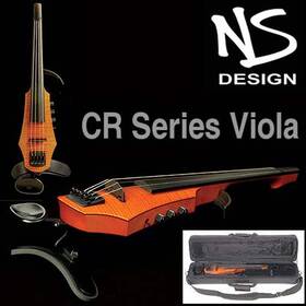 Ned Steinberger Design 857923000156 Ns Cr4 4-string Electric Amber Viola With Custom Case