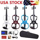 Nwl5993083547547zk Ammoon Full Size Solid Wood Silent Electric Violin Body Christams