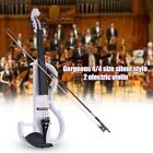 Style-2 Nwy1154831782118wv Ammoon Size Solid Electric Silent Violin White Tuner 635946524312