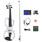Oin4251549589347xn Ammoon New Beginner Solid Silent Electric Violin White Tuner Us