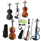 Ojy599423 Meco Full Size Natural Acoustic Electric Violin Fiddle Case Bow