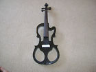 El-130 Owned Black Violin 4 Adult String Electric Maple Zebra