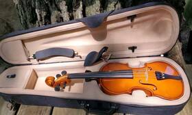Violin-350 Palatino Violin Model Vn-350 3/4 With Carrying Case Kun Shoulder Rest