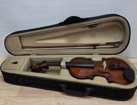 Vn-350-1 Palentino Hmc-vf-1 Violin Vn-350-1/2 Bow With Case