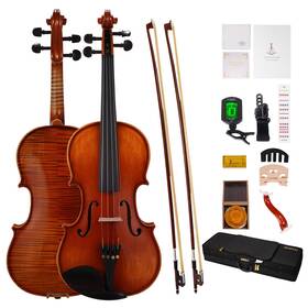 Phoenix 198168574874 Violin 4/4 Full Size Set Fiddle Solid Wood For Professional Beginners Adults