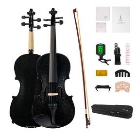 Phoenix 860011596240 Violin 4/4 Full Size Set Fiddle Solid Wood For Professional Beginners Adults