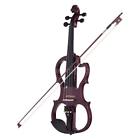 Rch7429361838474bk Ammoon Full Size Silent Electric Violin Fiddle Set 635946502945