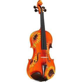 19788094652 Rozannas Violins 197881094652 Sunflower Delight Series Violin Outfit 4/4 Size Ob