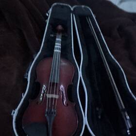 Scherl & Roth 111e14 And Acoustic Viola 2007 4-string Brown With Case Bow Chinrest