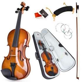 Mi3415 Shenzhen Lotmusic Technologe Co. Ltd 4/4 Full Size Set 4 Solid Wood Fiddle For Adults Beginners Extra Strings