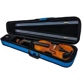 Sky 745313288942 Lightweight Full Size 4/4 Triangular Violin Case Blue Color