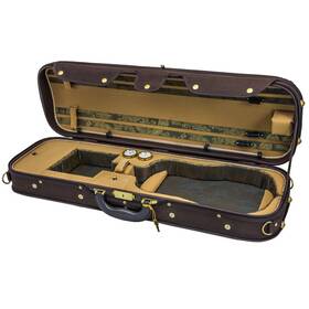 Vncw05 Sky 762022621822 Violin Oblong Case Solid Wood With Hygrometers Coffee/khaki