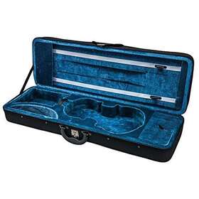 Sky 861853198452 4/4 Full Size Violin Oblong Case Lightweight With Matching Blanket Black/