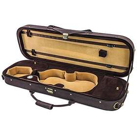 Sky 861853198568 4/4 Full Size Violin Oblong Case Lightweight With Hygrometer Brown/coffee