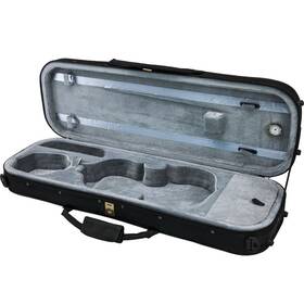 Sky 861863100506 4/4 Violin Oblong Case Lightweight With Hygrometer Black/grey