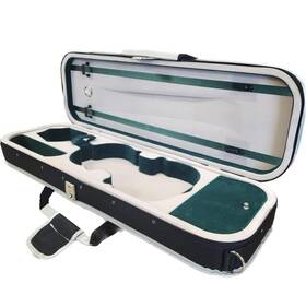 Sky 861863102036 4/4 Full Size Violin Oblong Lightweight Case With Hygrometer Black/white Spor