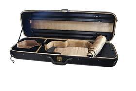 Ptvncw01 Sky 861863102494 Premium 4/4 Full Size Oblong Violin Case Solid Wood Imitation Leath