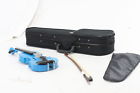Skyvn202-1-10b Sky Childrens Violin Blue Gloss Beginners Brazilwood Bow