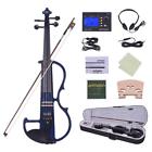 Smv6119352819332ix Ammoon Electric Silent Violin Fiddle Kit Blue Beginners 799899009897