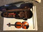 Sn-400 Shimro Antonio Violin Carved Top Back Glasser Bow Case