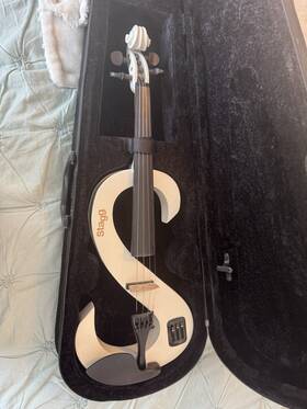 Stagg 414428173959 4/4 Silent Violin Set With Softcase Evn Wh
